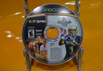 NCAA Football 2005 Top Spin Combo ( Microsoft OG Xbox, 2004 ) Disk Only & Tested