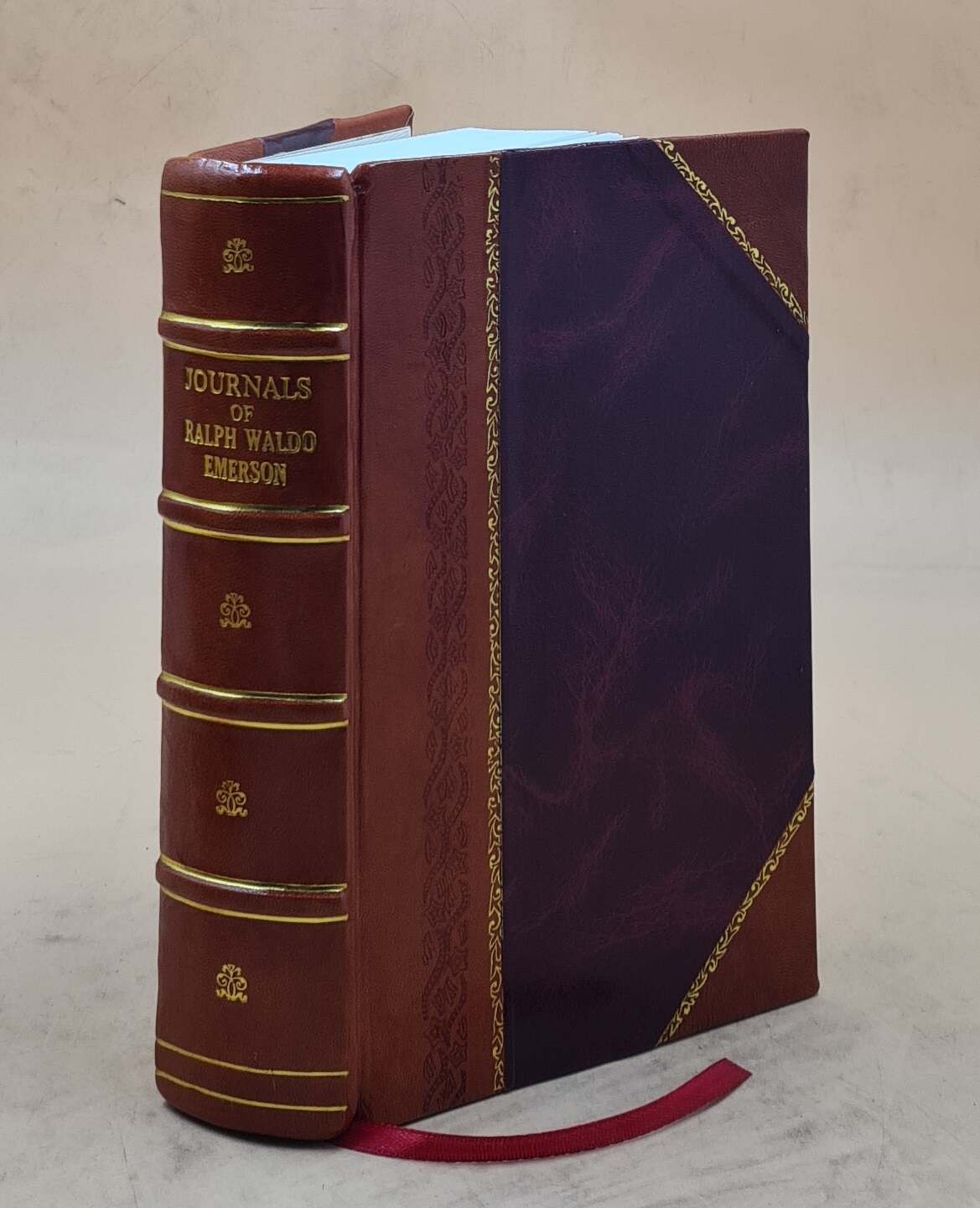 Ralph Waldo Emerson Journals 1820-1872 Volume 3 Leather Bound 1909 Edition