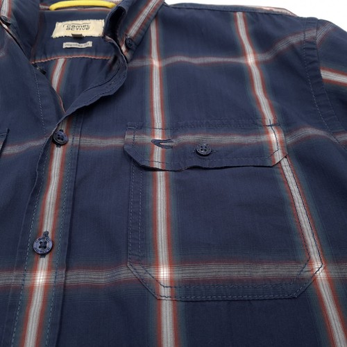Vintage Camel Active Men Shirt Blue Flannel Traveler Explorer Tf2 Size M - Picture 4 of 8