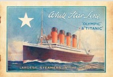 Olympic & Titanic 1st & 2nd Class Replica Advertising Booklet