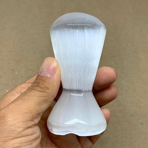 192g, 3.5"x1.8", Natural Selenite Crystal Mushroom Gemstone, B36651 - Picture 3 of 12