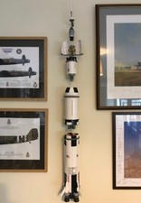 Lego Nasa Saturn V 92176 21309  1969 rocket  wall mount  muro staffa