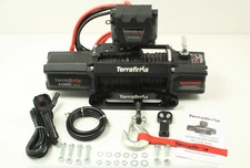 TF3301 Terrafirma A12000 12v Electric Winch 12,000lb Synthetic Rope Recovery