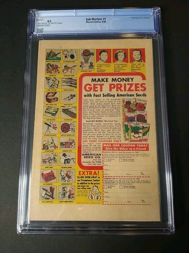 Sub-Mariner #1 CGC 4.5 - Picture 6 of 6