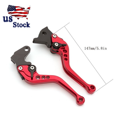 For Yamaha YZF YZF R1 2009-2012 2013 2014 CNC Adjustable Red Brake Clutch Levers - Picture 4 of 6