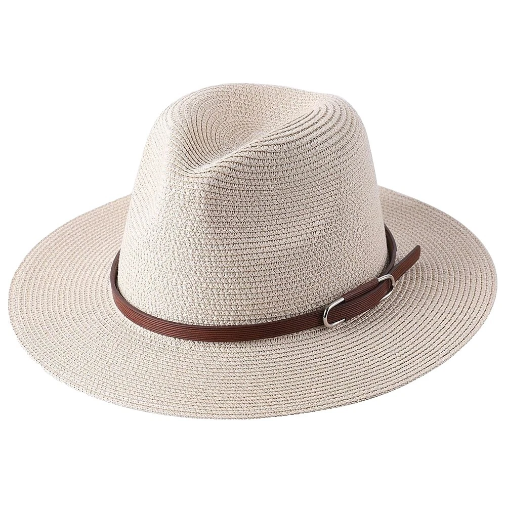 Sombreros informales de paja Blanco para Mujeres