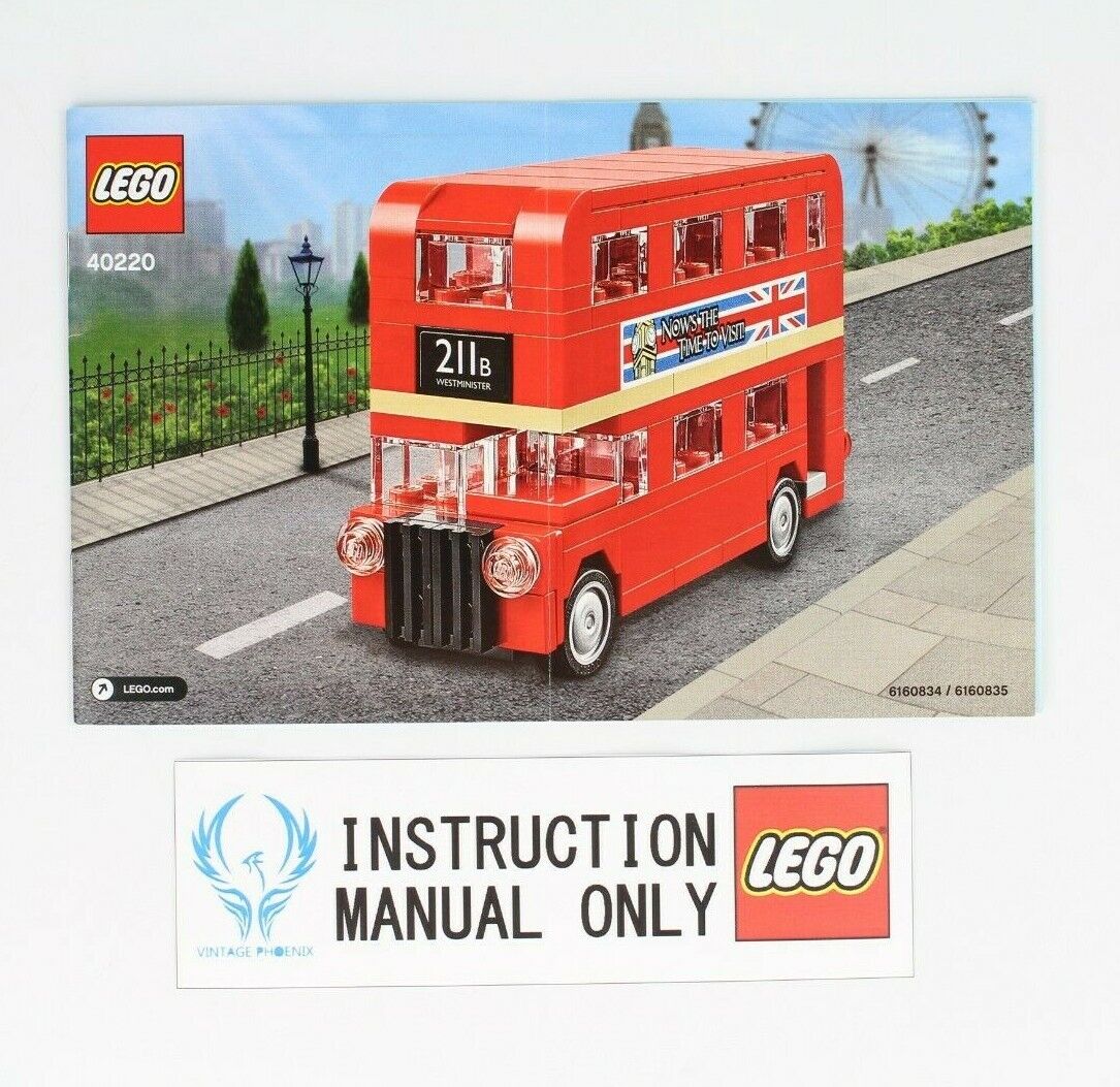 arbejdsløshed Bliv klar ledelse Instruction Manual Only* for LEGO Set 40220 Double Decker London Bus - NEW  | eBay