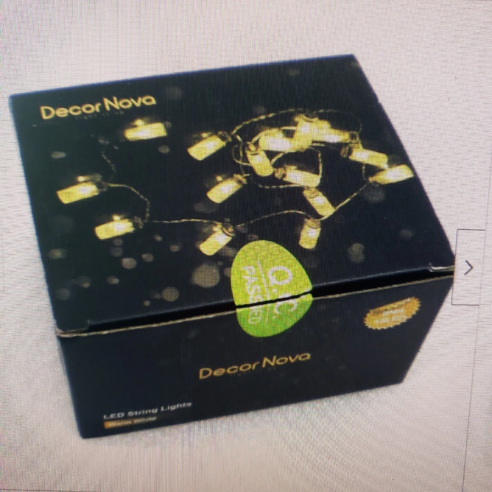 Decor Nova String Lights 15 LED Battery Operated Fairy 2” Glass Jars Warm White