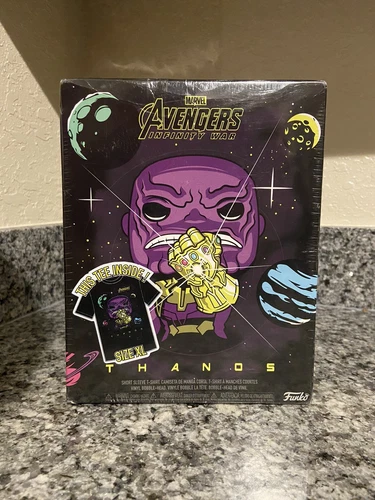 Funko Pop! Tees Marvel Avengers Infinity War Thanos Target Extra Large XL Shirt 