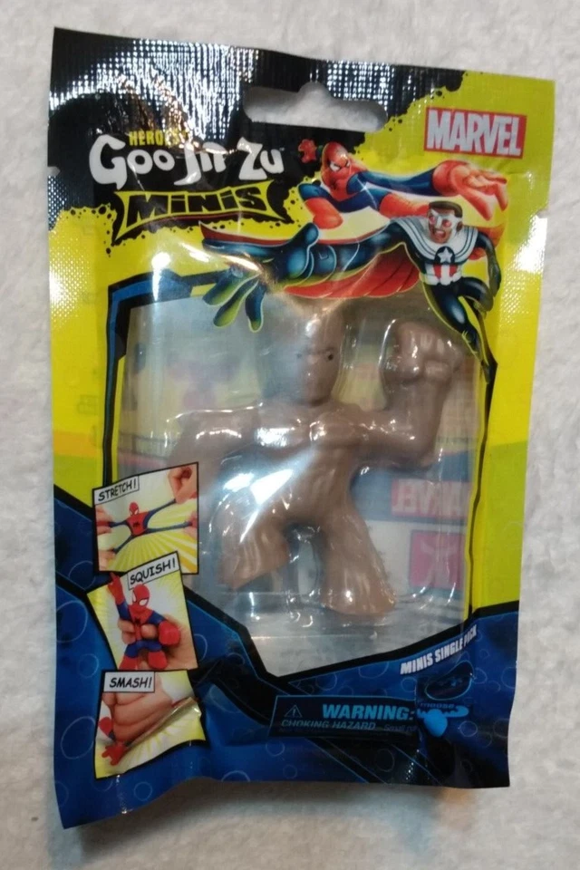 Goo Jit Zu Minis Marvel Lote Doc Ock Spider-Man Lagarto Iron Man Groot Cap América Foto 4 de 4