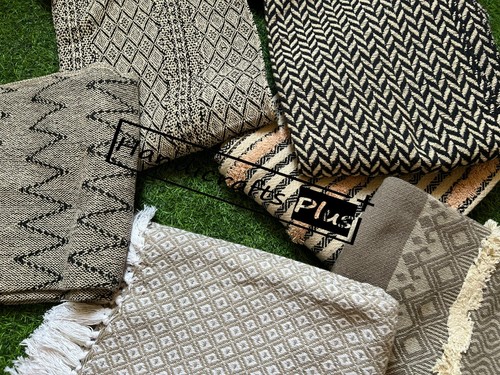 5 Pcs Set Cotton Throw Single Size Sofa & Couch Cover Soft Handmade Ralli Mix - Picture 2 of 5