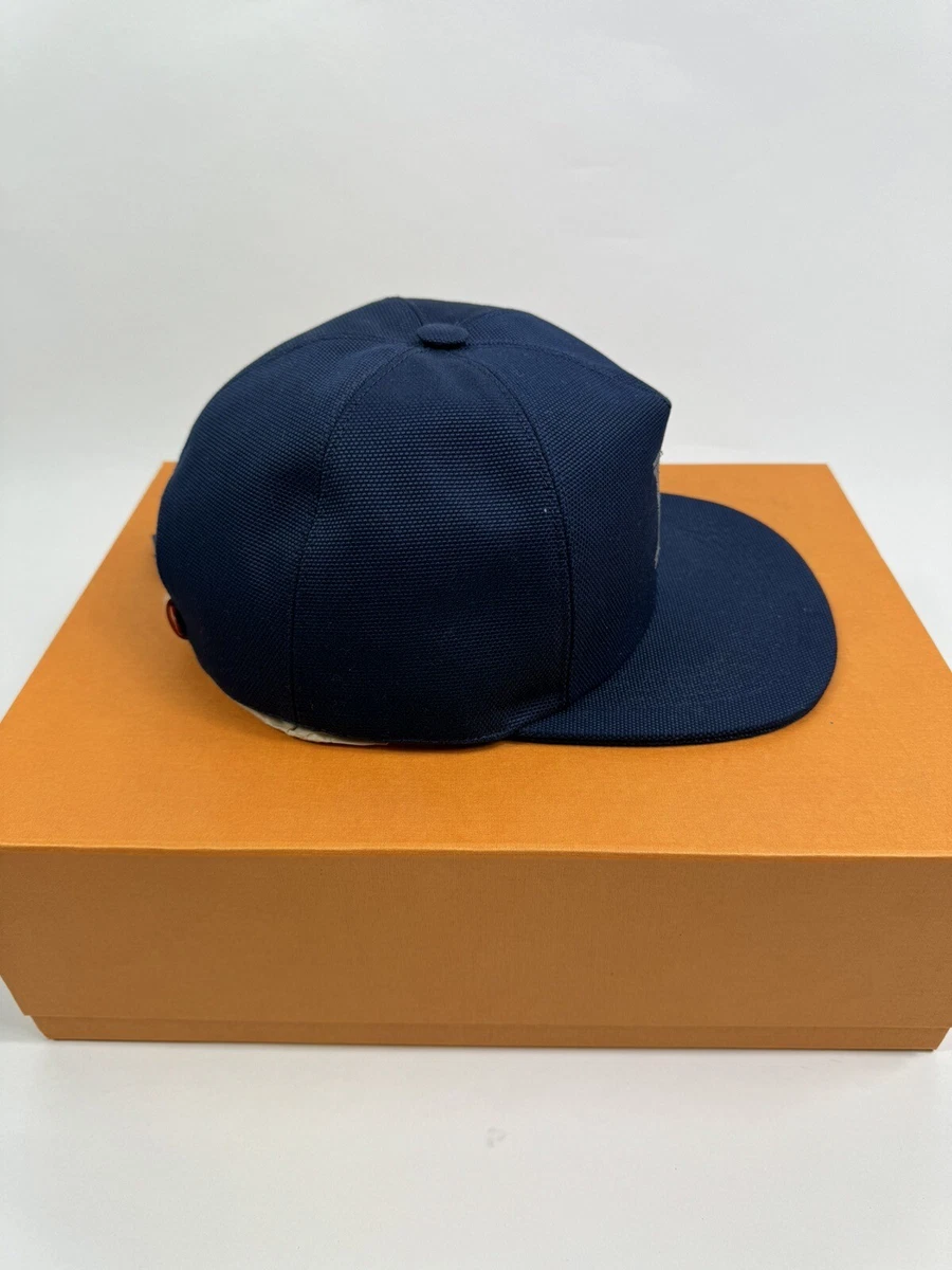 LOUIS VUITTON BY VIRGIL ABLOH MP2590 CHAIN EMBROIDRED CAP NAVY 