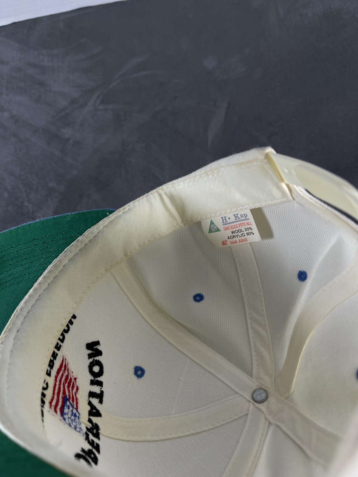 Blue White Cleaned Operation Enduring Freedom Hat… - image 7