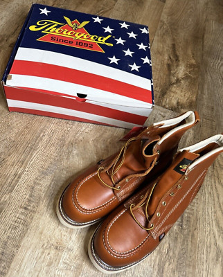 Thorogood 804-4200 Size 12 6'' Steel Moc Toe Boots Leather Safety USA Made
