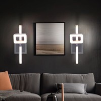 Wandleuchte Wandlampe Schlafzimmerlampe Silber 1 Flammig Schwenkbar Led 2Er Set