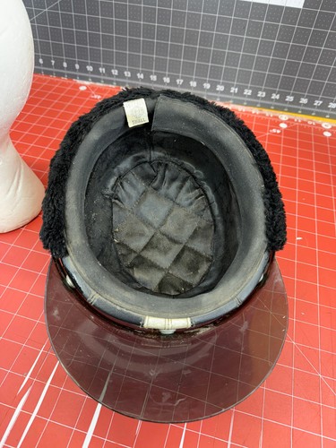 VTG VINTAGE MOTORCYCLE 50S 60S HELMET VESPA Visor Ear Flaps sz SMALL - Picture 11 of 17