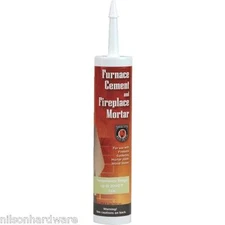 (1)- Meeco´s Red Devil 10.3 Oz Buff Color Furnace Cement & Fireplace Mortar 122 