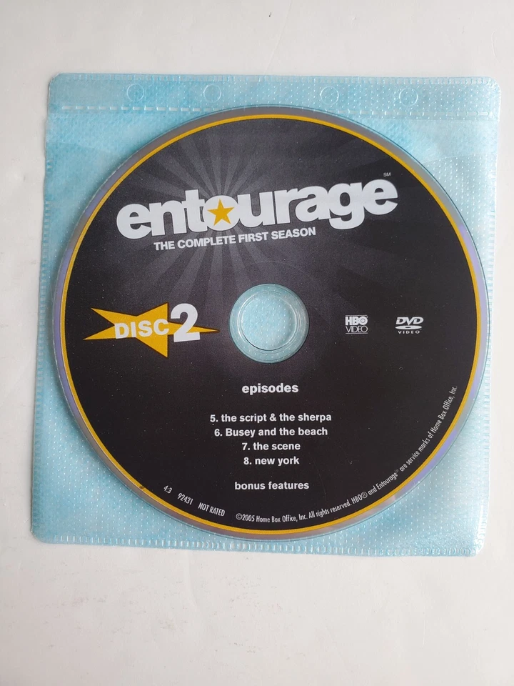 Entourage The Complete First Season Loose Disc DVD HBO  - Image 3 of 4