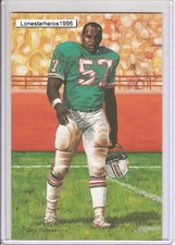 1998 Dwight Stephenson Goal Line Art Postcard Unsigned