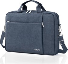 17-18 Inch Laptop Bag for HP, Dell, LG, Lenovo - Grey Briefcase Messenger