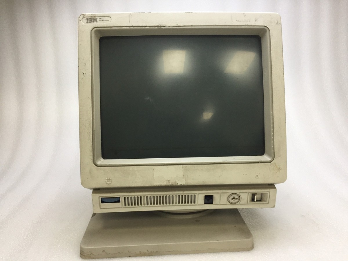 IBM ブラウン管 レトロ モニター 60H7625 Vintage IBM 3476 Green Twinax 14in Display Terminal Workstation