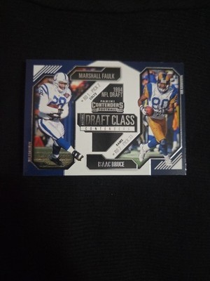 2024 Panini Contenders - Marshall Faulk, Isaac Bruce Historic Draft Class #14 