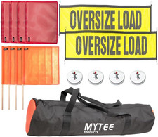 15-Piece Magnetic Oversize Load Sign Kit for Construction and Pedestrian Safety