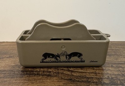 Vintage Lohman Hunting Buck Deer Rattle Box Call Fighting Bucks Neosho Missouri