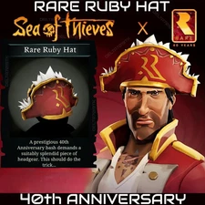 Sea of Thieves : RARE RUBY HAT 40th Anniversary Global🌎XBOX/PC CODE
