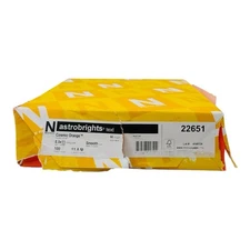 500 Sheets Neenah Astrobrights Text 8.5 x 11 Cosmic Orange Copy Paper 60 Basis
