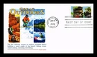 DR JIM STAMPS US COVER GREAT OUTDOORS CANOEING FIRST DAY ISSUE PANDA CACHET