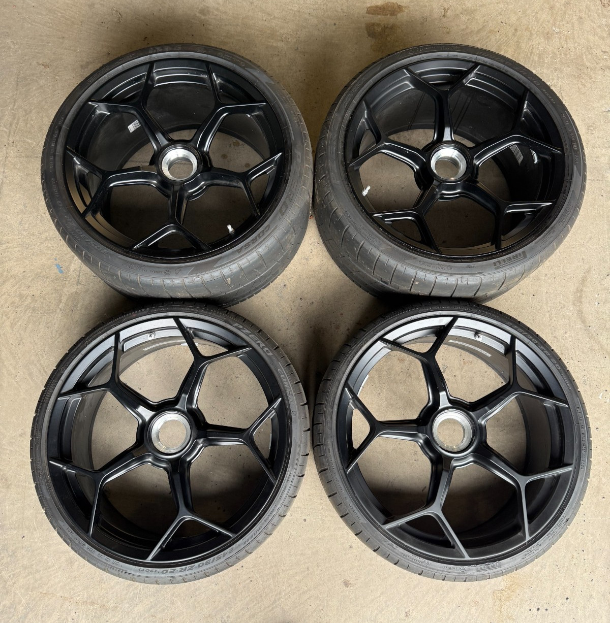 OEM LAMBORGHINI HURACAN Performante 20" WHEELS SET OF 4 Center Lock |4T0601017AT