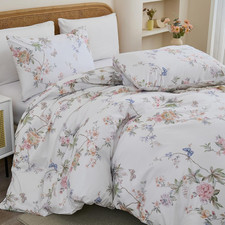100 Cotton Duvet Cover Queen Size   Elegant French Romantic Floral Duvet Cover