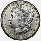 1896-S Morgan Silver Dollar Coin, Choice AU Tough Better Date++