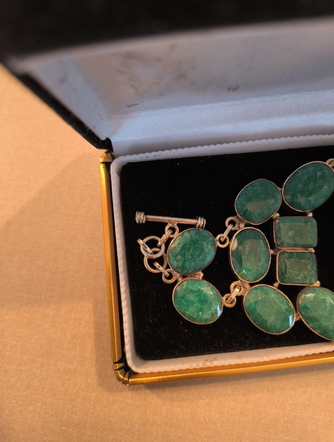 Sterling Silver and Turquoise Bracelet - image 2