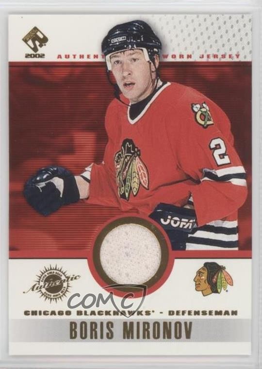 2001-02 Pacific Private Stock Game-Used Gear Boris Mironov #23 0u8p