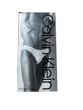 Vintage 1988 Calvin Klein Men s Bikini Brief NOS 100 Cotton Blue Made HK Large
