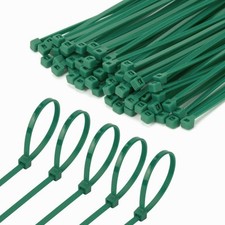 8 Inch Garden Green Zip Tie 1000 PCS, 40 Lbs - Small to Medium Zip Tie, Nylon...