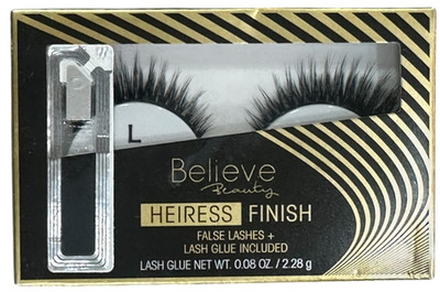 Believe Beauty False Lashes +Lash Glue Heiress Finish, 2.28g