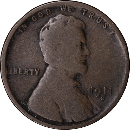 1911 S 1c Lincoln Wheat Cent ~ Good