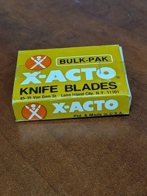 X-ACTO - #X608 - 100 Precision Cutting Knife Blades - NOS