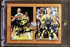 MAGIC JOHNSON/LARRY BIRD 1993 NBA Hoops Double Autograph Card w/ Stamp