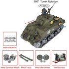 Henglong 1/16 7.0IR BB RC Tank 3898 Sherman Model Barrel Recoil 360°Rotated — photo 1