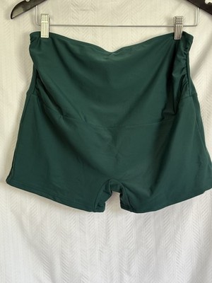 Summer Mae Maternity Swimsuit Bottom Size M green Beach Shorts