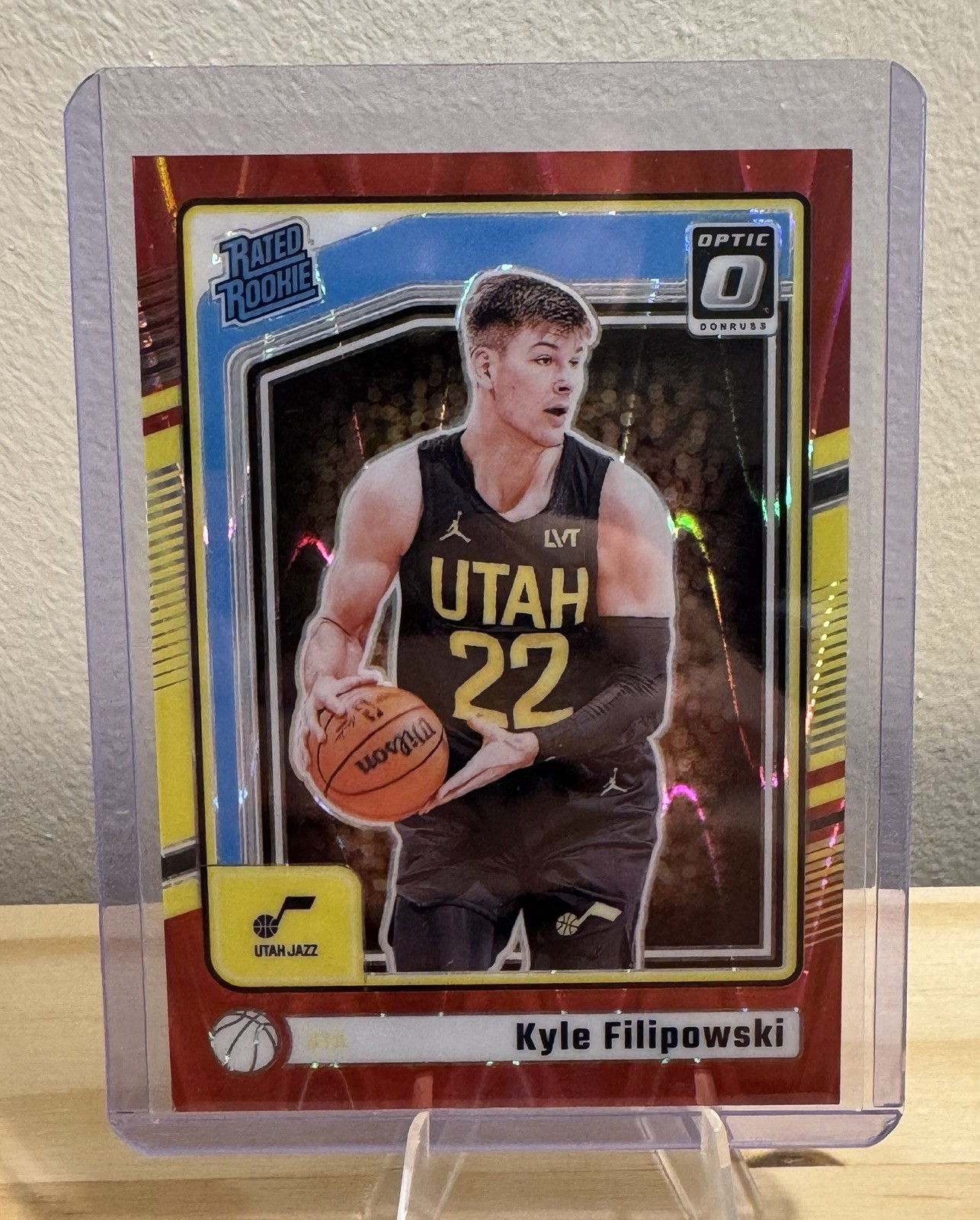 2024-25 Panini Donruss Optic #300 Kyle Filipowski Red Seismic /149 Rated Rookie