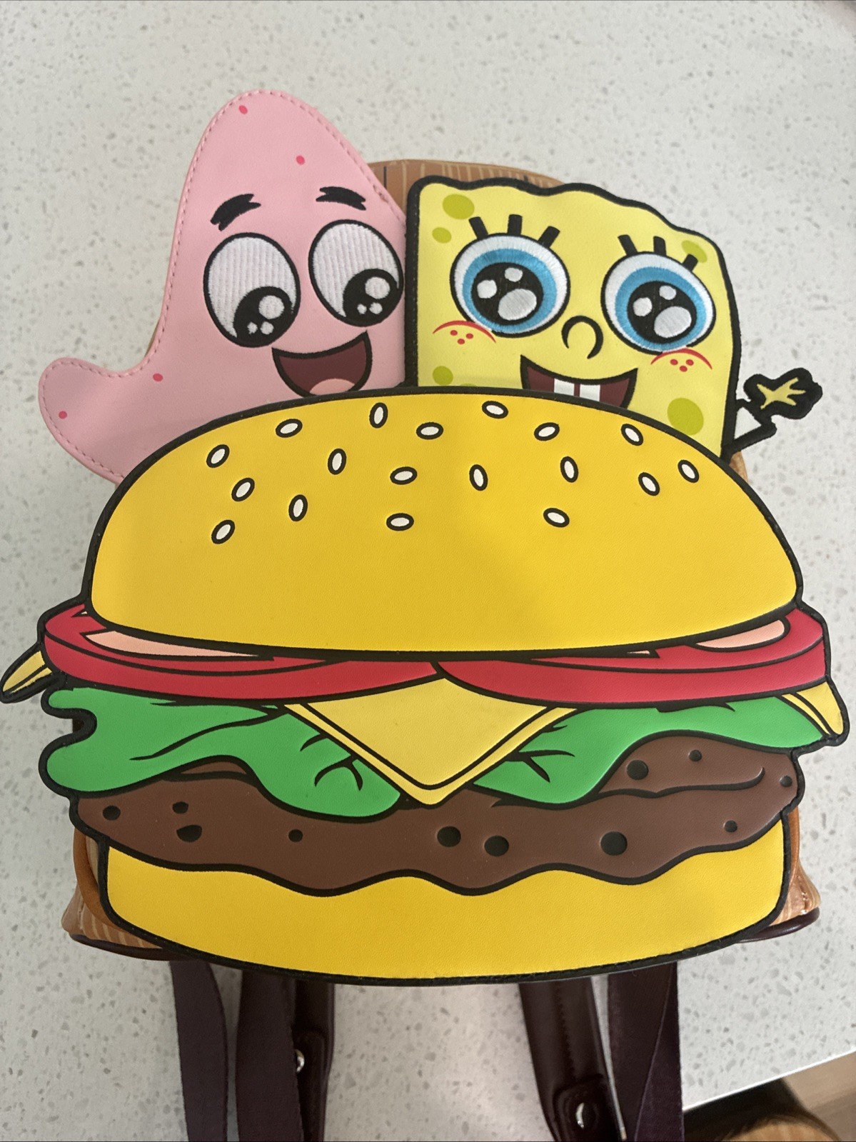 SpongeBob Loungefly Mini Backpack Patrick Krabby … - image 1