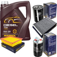 SCT Inspektionspaket 5L Mannol Diesel TDI 5W-30 FüR VW Golf IV Cabriolet 1.9