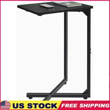 Slim Side Table Adjustable Feet Small Spaces Portable Laptop Sofa Bedside New
