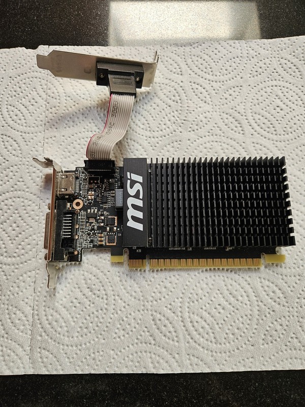 MSI NVIDIA GT710 1GB DDR3 Graphics Card PCIe, VGA/DVI, HDMI