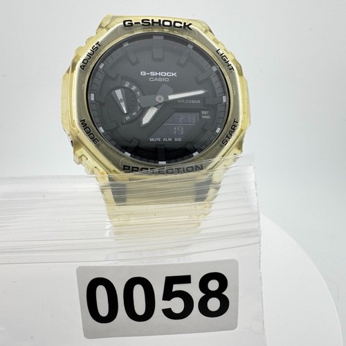 Orologio Casio G-Shock Casi-Oak Trasparente GA2100SKE - BATTERIA NUOVA - Foto 11 di 11